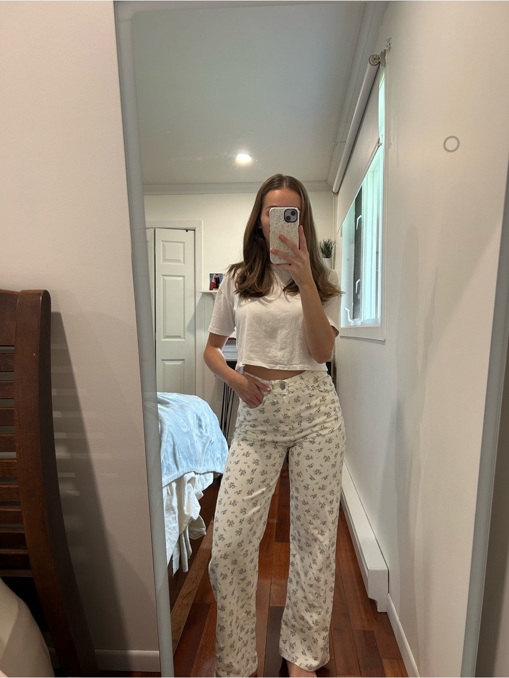 H&M jeans with Flowers